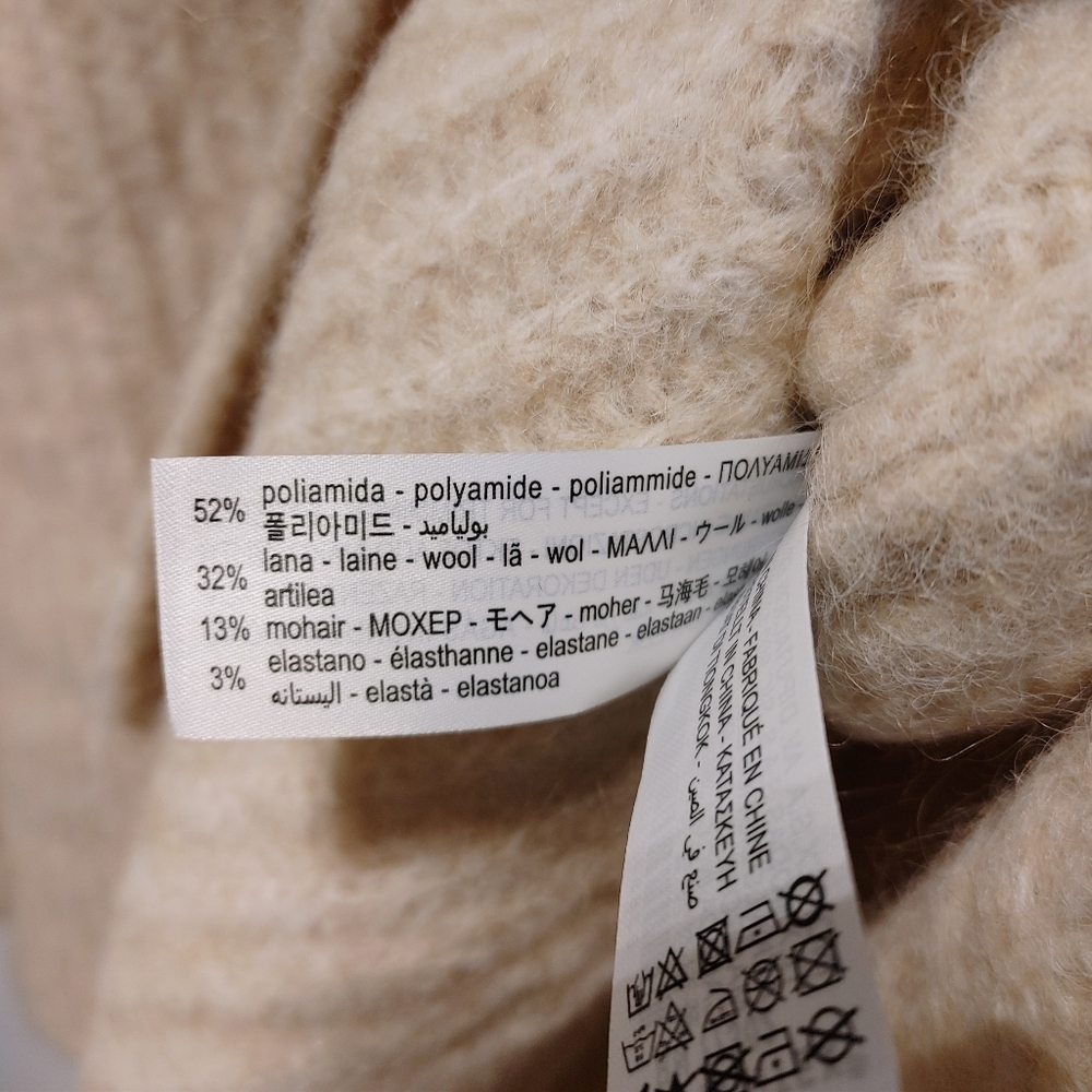 ZARA Limited Edition Embellished Mohair Wool Sweater NWT - Picture 7 of 10